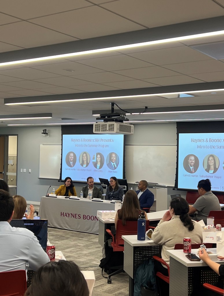 Haynes & Boone x SBA Presents: Intro to the Summer Program!